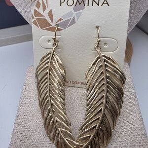 Gold Leaf Earrings (292)